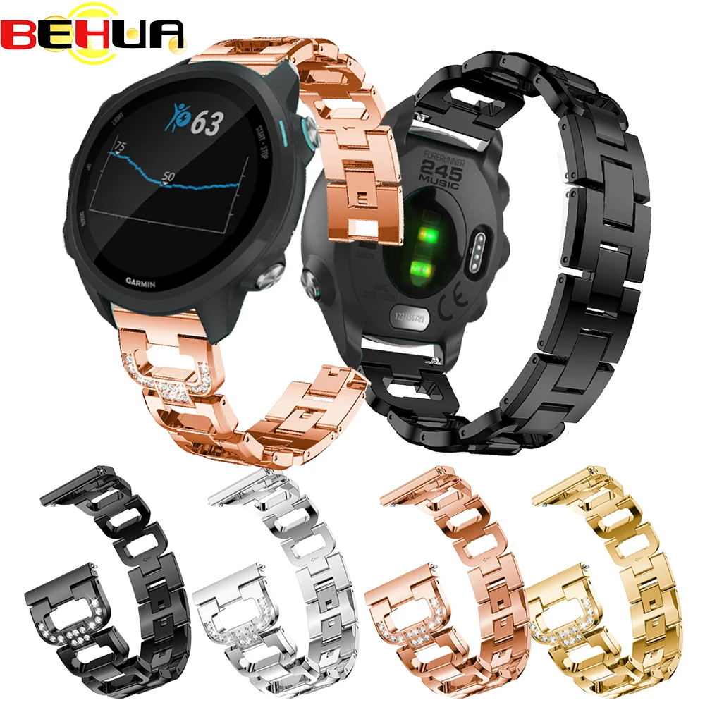 20 Millimetri Cinturino Di Vigilanza Orologio Da Polso Fascia Di Ricambio Per Garmin Forerunner 245 945/935/245 M/45 /45 S Gps Smartwatch Fasce Cintur