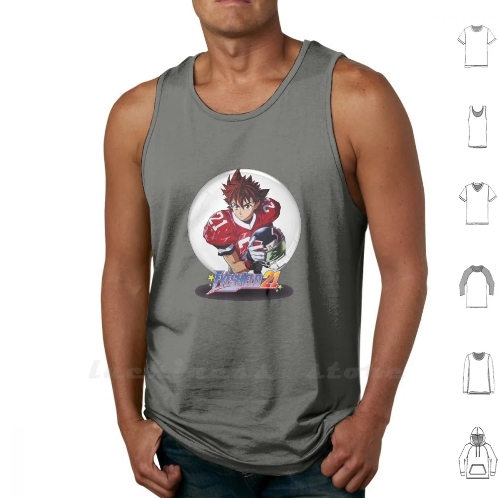 Eyeshield 21 Snow Globe Canotte Gilet Senza Maniche Eyshield 21 Manga Animated Soccer Fanart