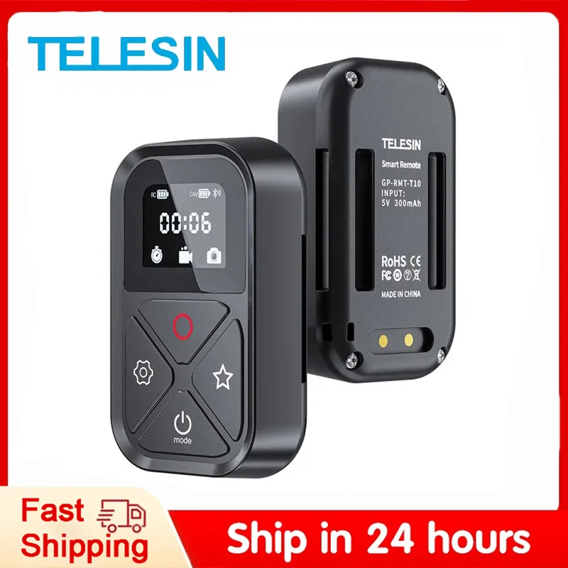 Telecomando Bluetooth Telescopin T10 Per Gopro 80M Action Camera Wireless Smart Remote Per Gopro Hero 12 11 10 9 Accessori