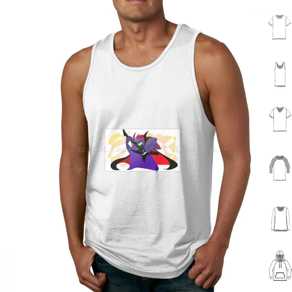 Evil Emperor Zurg Guitar Tank Tops Vest Senza Maniche Zurg Bloc Star Command Buzz Lightyear 00Scartoons Evil Emperor Zurg Guitar