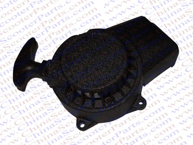 Metallo Alluminio Pull Start Starter 47Cc 49Cc Pocket Dirt Pit Bike Atv Quad Go Kart Buggy Mower Parts Nero