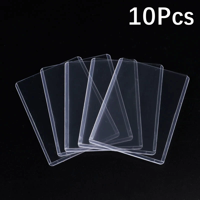 10Pcs 35Pt Top Loader Card Holder Protector 3X4 "Carte Da Gioco Per Schede Fotografiche Maniche Esterne Per Gioco Da Tavolo Slot Per Schede Sportive D
