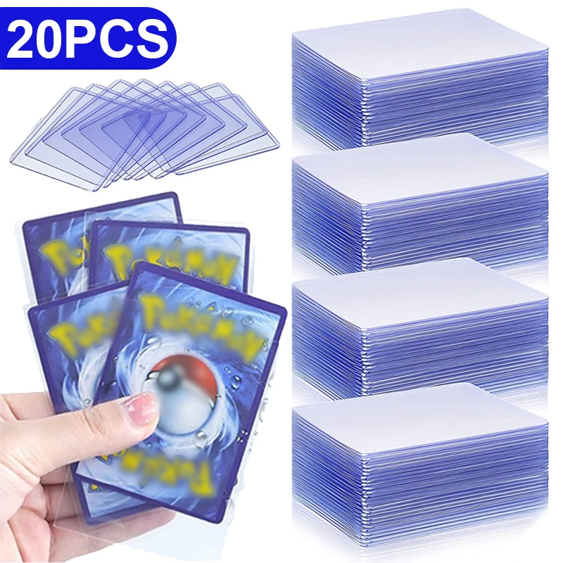 Top Loader Game Card Sleeves Trasparente Blue Card Supporto Protettivo Esterno 3X4 "Photocard Anime Cards Folder Giocattoli Per Bambini Regalo