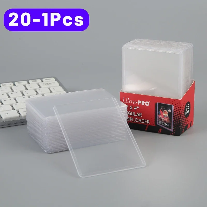 20Pcs 35Pt Top Loader Card Holder Protector 3X4 "Carte Da Gioco Per Schede Fotografiche Maniche Esterne Per Gioco Da Tavolo Slot Per Schede Sportive D