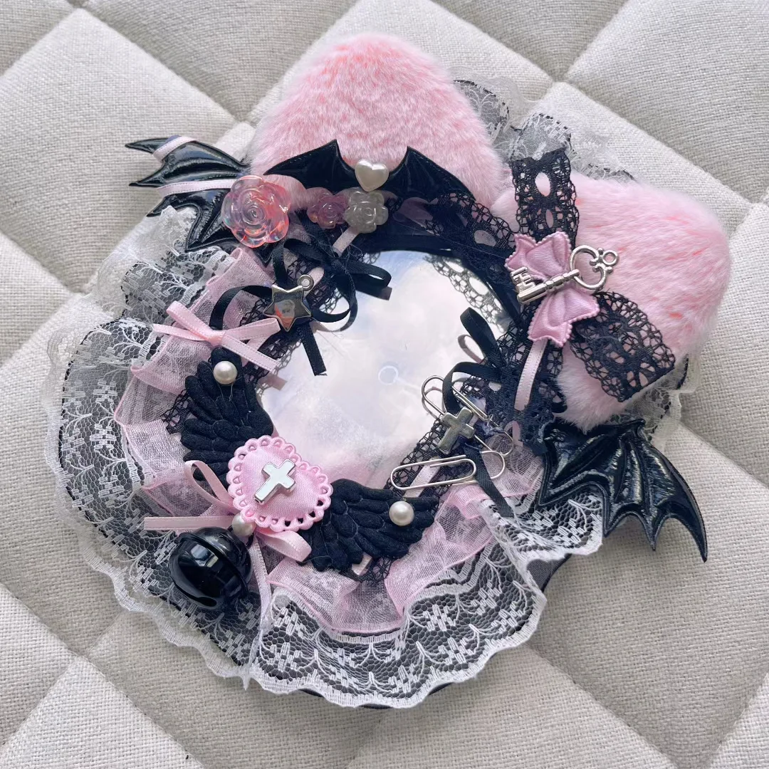 Portafoto In Pizzo Top Loader Kpop Photo Card Sleeve Cute Handmade Collector Idol Instax Polaroid Cards Protector Accessori