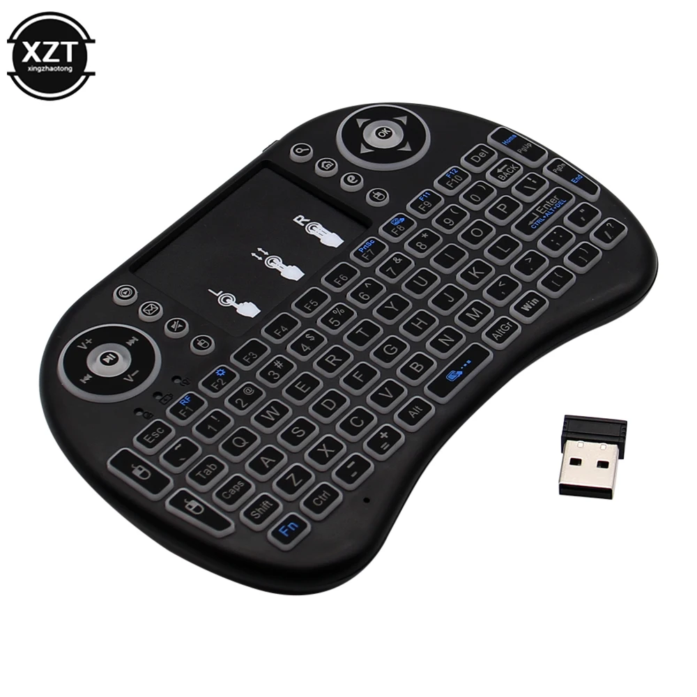 Woopker I8 Wireless Keyboard Air Mouse Con Touchpad 2.4Ghz Funziona Con Android Tv Box Mini Pc Versione Inglese Russa