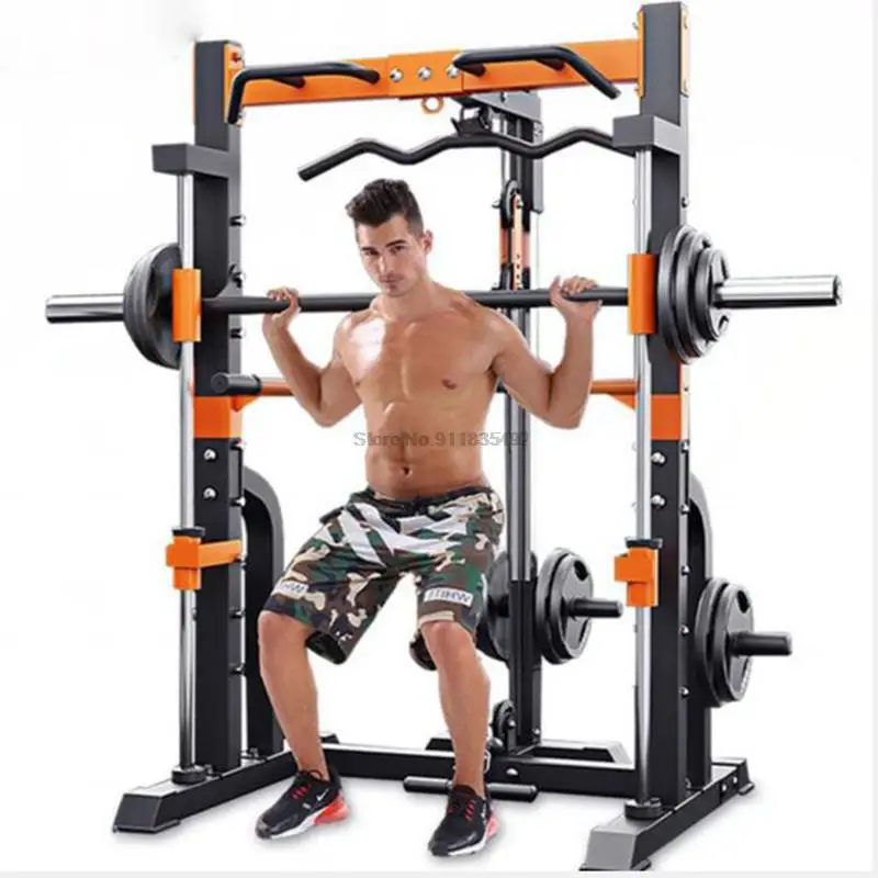 Smith Machine - Home Squat Rack, Attrezzatura Da Palestra, Smith Machine Squat Rack, Multifunzionale Squat Rack Gym Smith Machine,Squat Rack