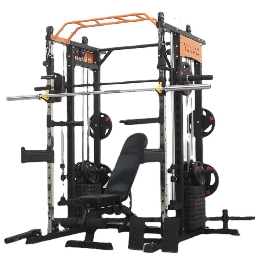 Smith Machine Trainer Completo Gantry Fitness Equipment Home Combination Squat Rack Trainer Multifunzionale