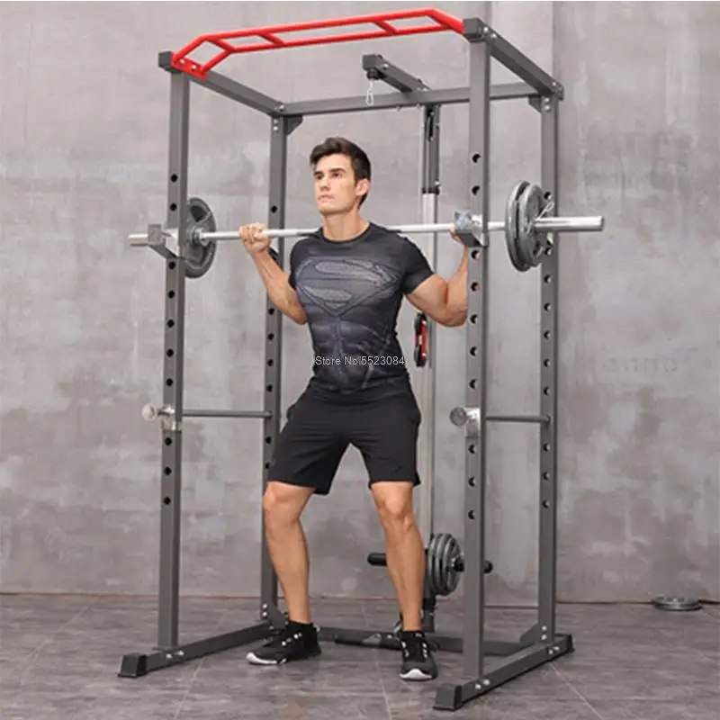 Multifunctional Home Squat Rack Frame Type Fitness Barbell Rack Bench Press Comprehensive Training Equipment