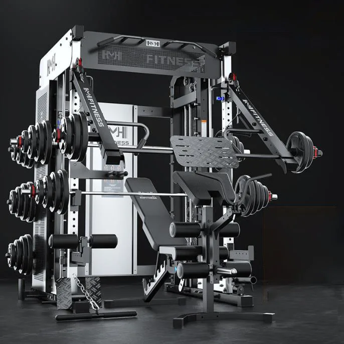 Smith Machine Squat Rack Multi-Funzionale Trainer Completo Combinazione Di Longmen Frame Gym Fitness Equipment