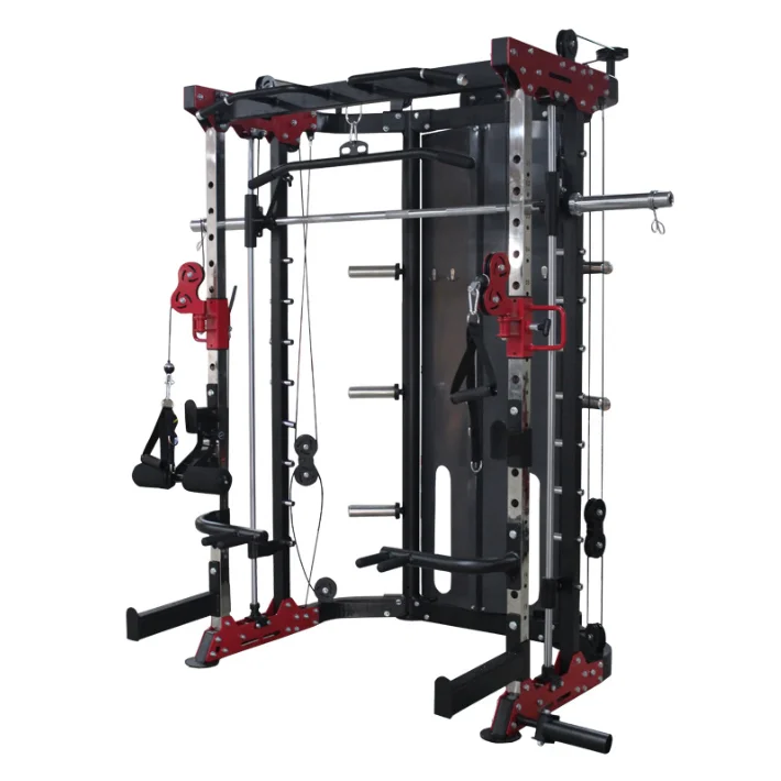 Smith Machine Squat Gantry Frame Bench Push Frame Combinazione Attrezzatura Per La Forza Commerciale Rack Per Bilanciere
