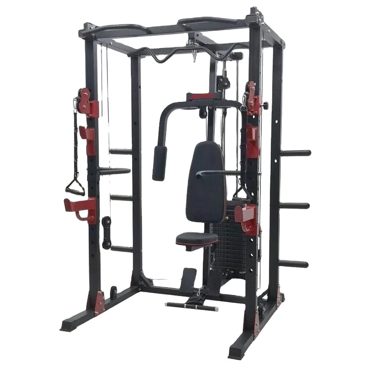 Home Gym Smith Machine Allenamento Multifunzione Trainer Integrato Smith Machine Power Squat Rack