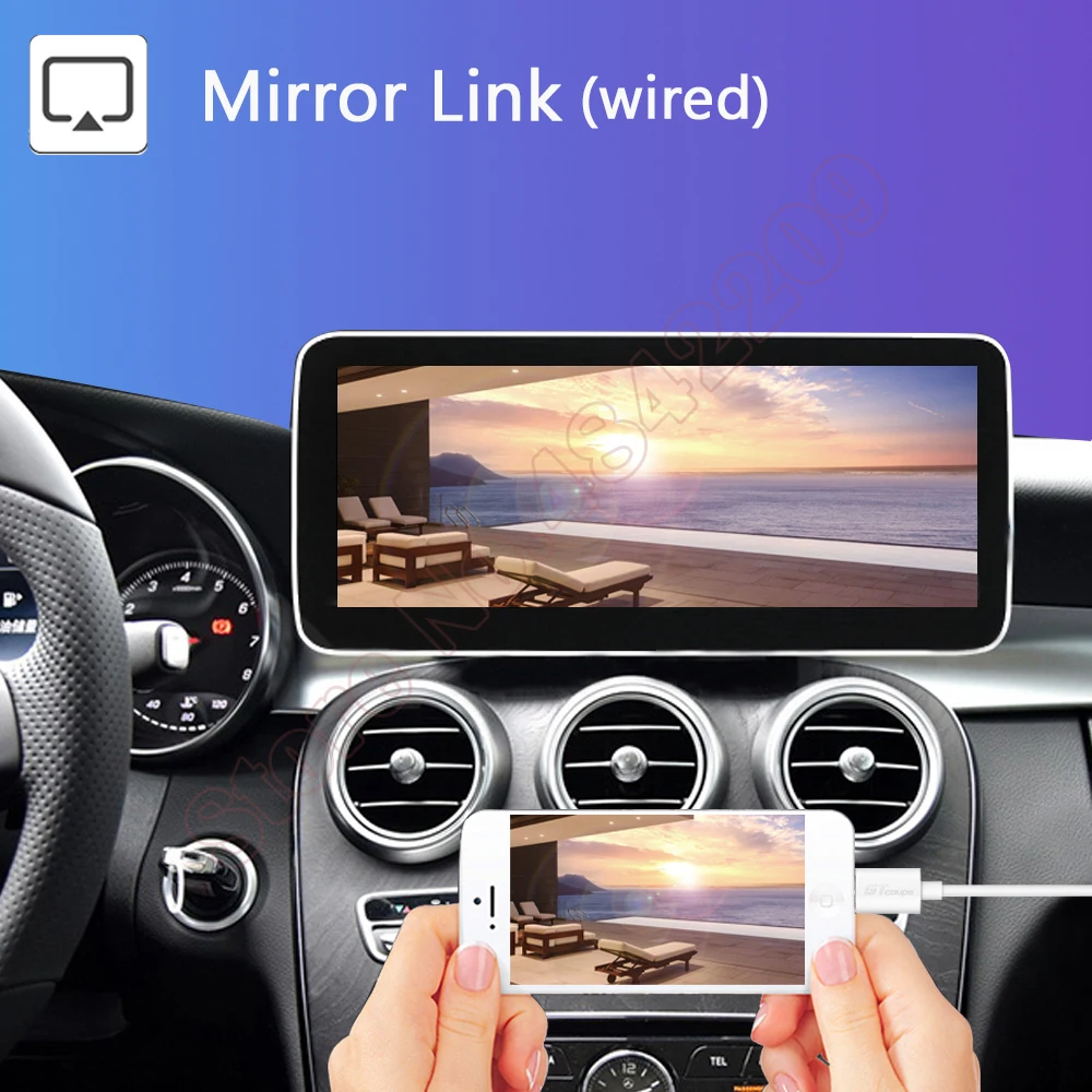 Scatola Decodificatore Interfaccia Per Mercedes-Benz Classe A/B W176 W246 Ntg4.5/4.7 Ntg 5.0/5.1 Multimedia Apple Carplay Android