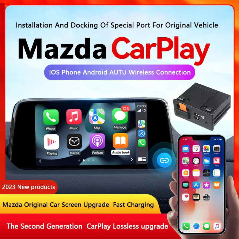 P2 Bluetooth Wireless Apple Carplay Android Auto Usb Adapter Hub Oem Per Retrofit Mazda 2 3 6 Cx30 Cx5 Cx8 Cx9 Mx5 Tk78669U0C