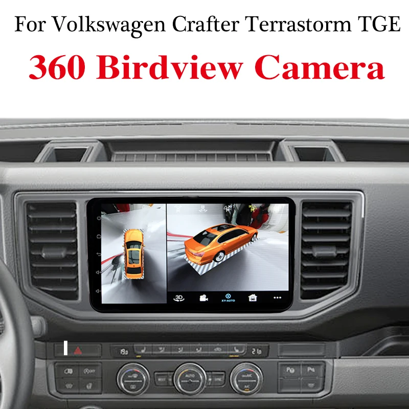 Autoradio Di Navigazione Audio Per Volkswagen Vw Crafter Terrastorm Tge Carplay Dvr 360 Birdview Intorno Al Sistema Android 4G