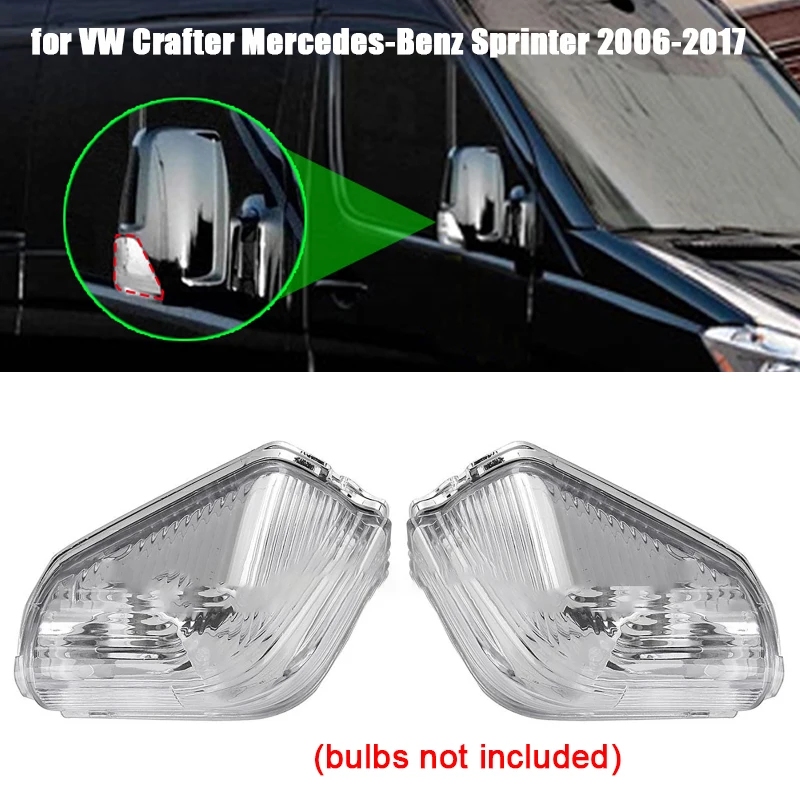 Car Side Mirror Light Shell Specchietto Retrovisore Signal Light Shell Cover Case Per Vw Crafter Mercedes Sprinter 2006-2017