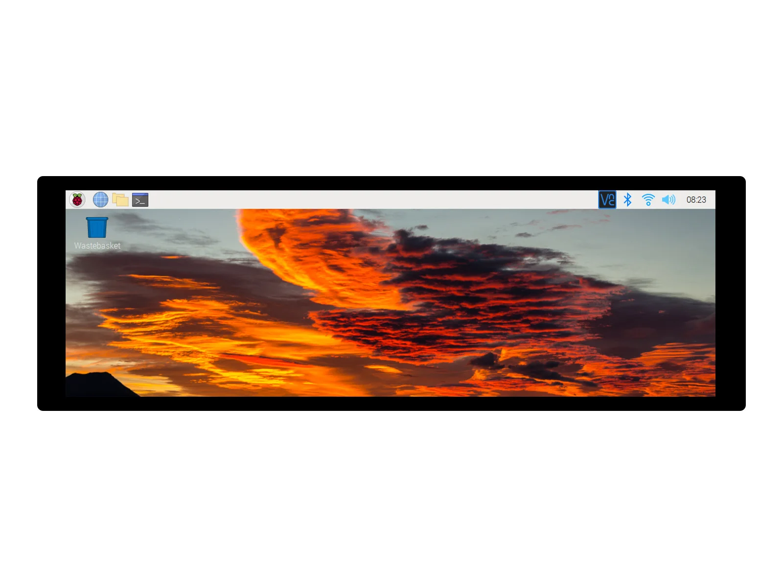 Waveshare 7.9Inch Capacitive Touch Display For Raspberry Pi, 400×1280, Ips, Dsi Interface Toughened Glass