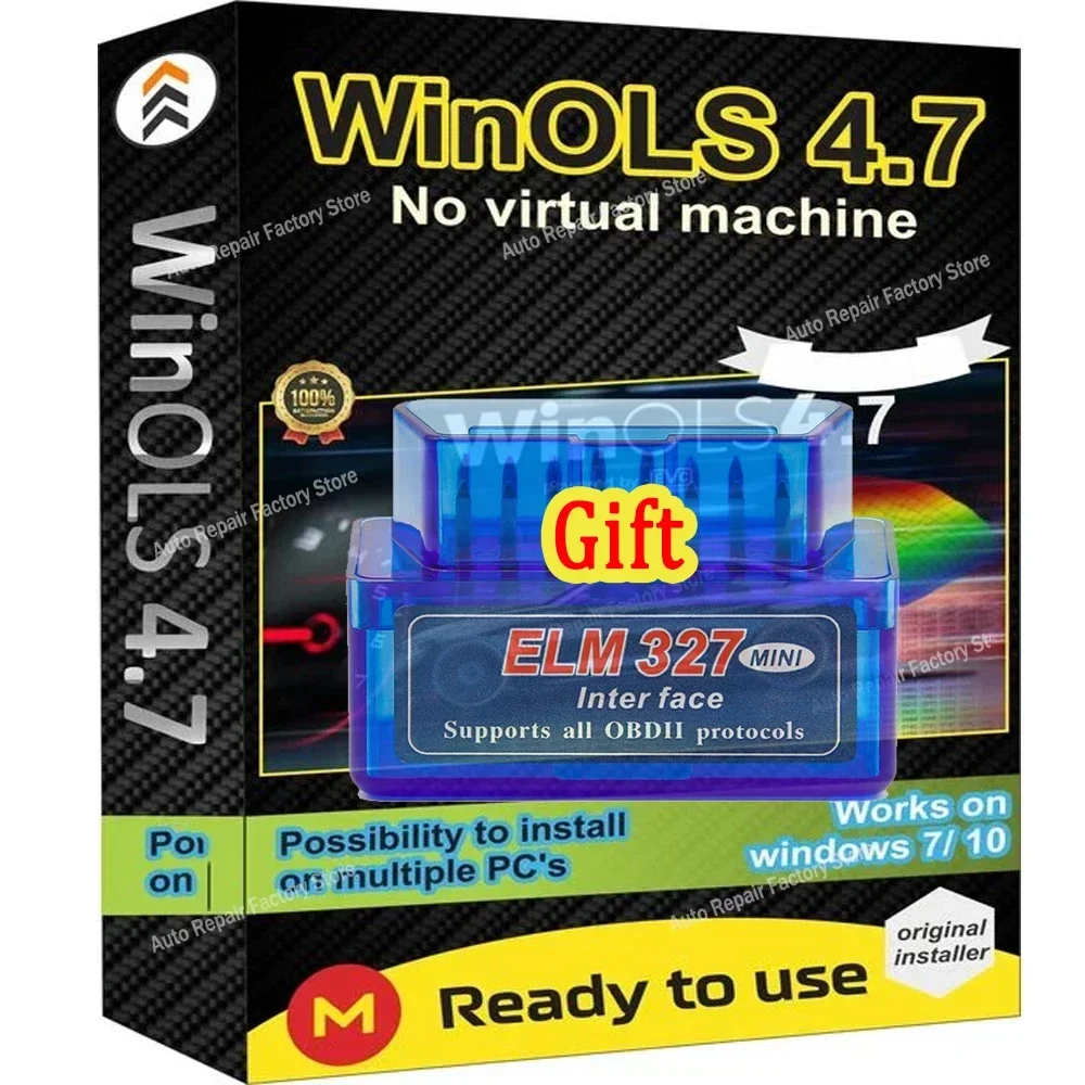 No Vmware Winols 4.7 Direct Work + 93Gb Damos Pack Mappack Chip Tuning Funziona Su Windows 7 10 11 + Ecm Titanium + Immo Service Tool