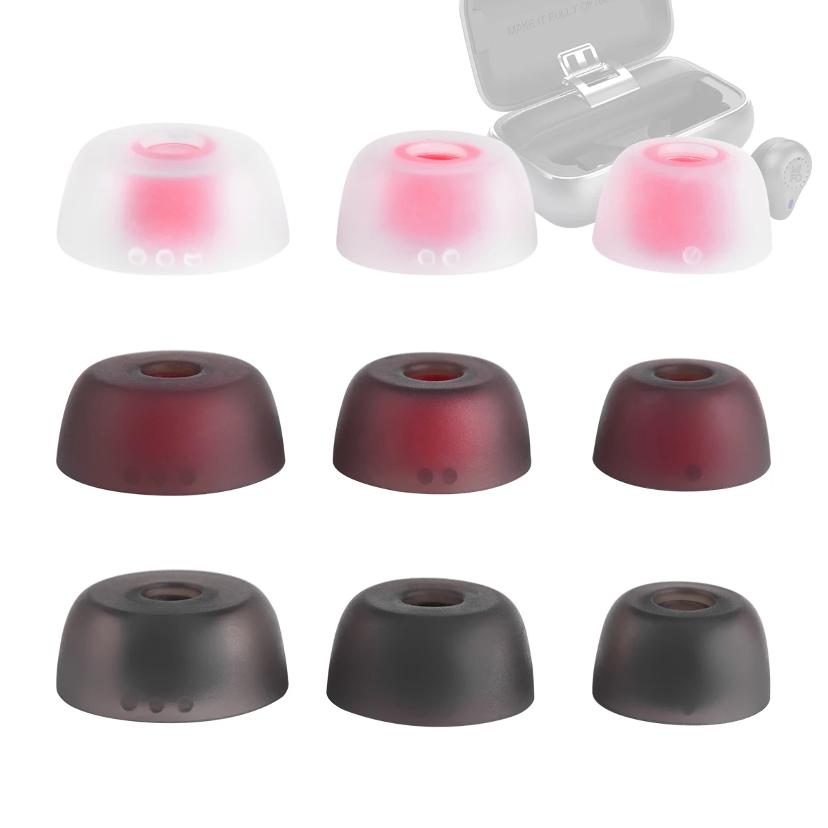 6Pcs Punte Per Le Orecchie In Silicone Per Mifo O5/O5 Pro Tws Auricolari Per Realme Buds 2 Punte Per Auricolari Tws Tappi Per Le Orecchie Auricolare 4