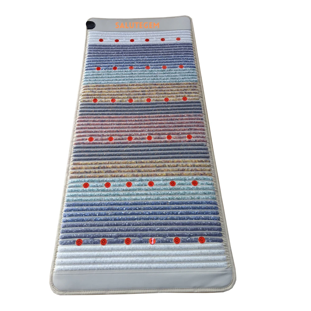 Premium Crystal Mat Ms-9000 Infrarossi Calore Profondo Schumann Resonance Pemf Bio Photon 7 Healing Gemstone Chakra Matt