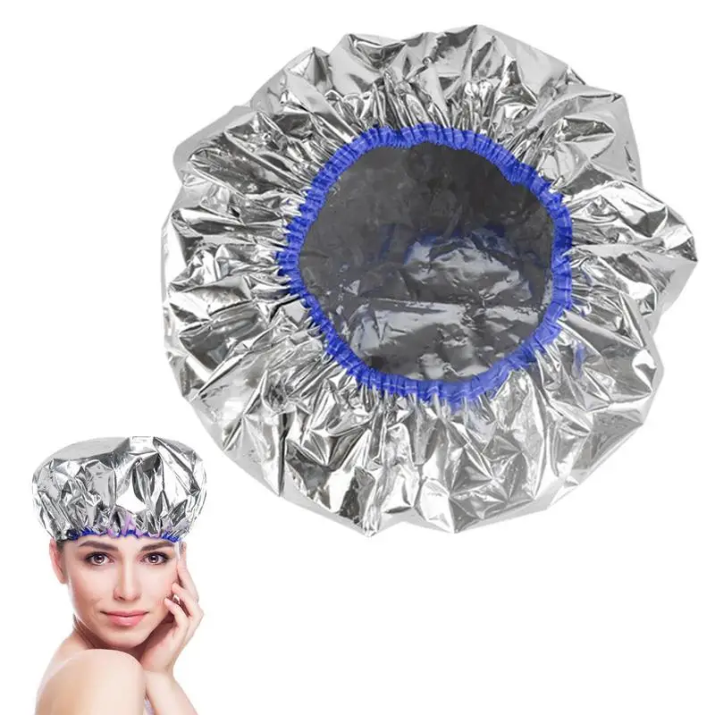 Foil Cap Hair Heat Hair Deep Conditioning Foglio Di Alluminio Cap Hair Coloring Caps Heat Shower Cap Per Donna Uomo Ragazze Ragazzi