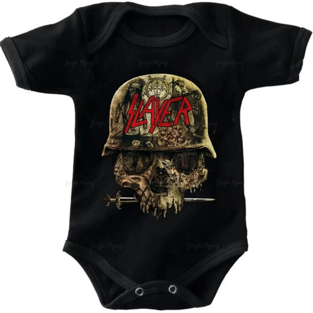 Black Cradle Society Emo Music Baby Clothes Musica Alternativa Krib Baby Clothes Slayer Helmet Rock Hard Heavy Metal