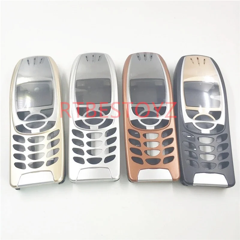 10 Pz Per Nokia 6310I Custodia Custodia 6310 Porta Batteria Cornice Centrale Cornice Anteriore Sostituire Parte (Senza Tastiera Tastiera) + Logo