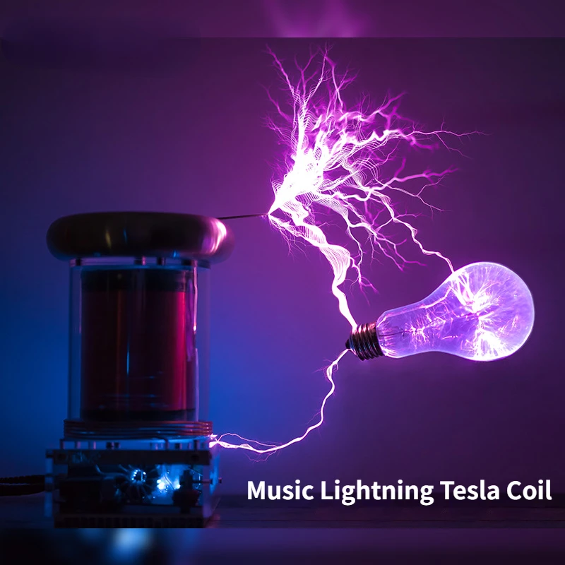 Music Tesla Coil Generatore Ad Alta Frequenza Accensione Modello Lightning Arco Integrato Estinguente Tesla 20Cm 2022 Nuovo