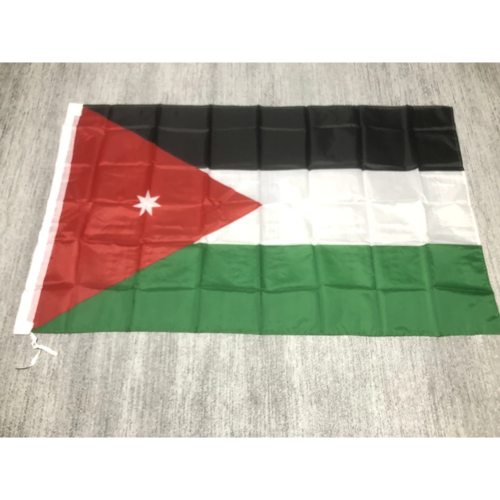 Bandiera Superonezxz Bandiera Della Giordania 150X90Cm Bandiera Della Giordania In Poliestere A Doppia Penetrazione Di Alta Qualità Per La Decorazione