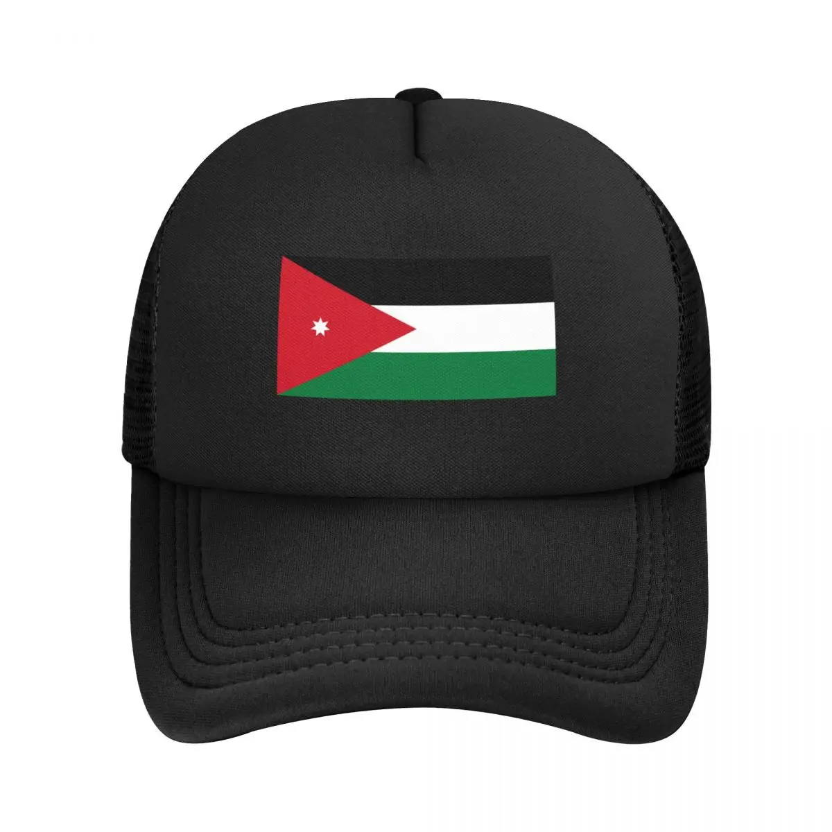Berretto Da Baseball Personalizzato Flag Of Jordan Per Uomo Donna Cappello Da Camionista Traspirante Streetwear