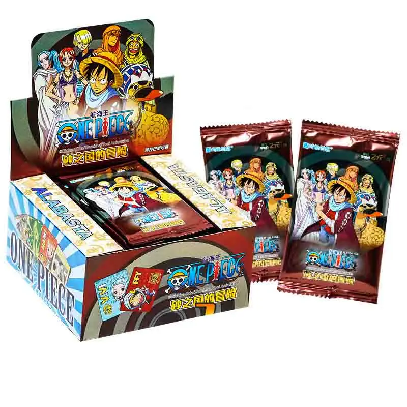 Commerci All'Ingrosso One Piece Collection Cards Booster Box Alabasta Gift Box Anime Table Playing Game Board Cards