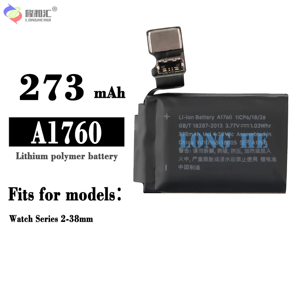 Original Battery For Apple Watch Series 2 38Mm S2 A1760 273Mah Series2 Real High Capacity 100% Tested Well Real