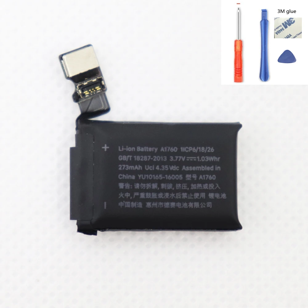 Batteria A1760 273Mah Per Apple Watch 2 38Mm Series 2 38Mm A1760 Batteria Strumenti