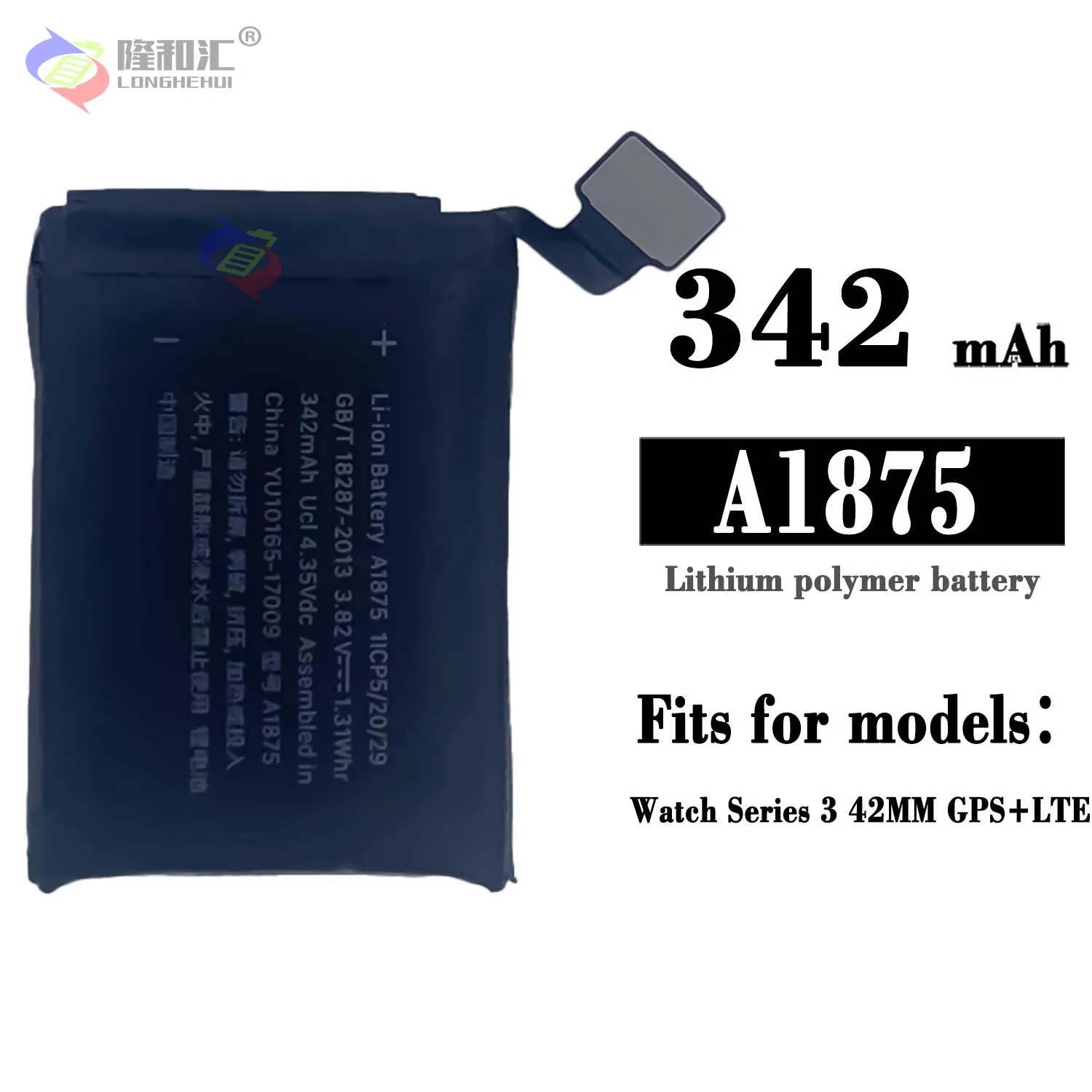 Batteria Originale A1875 Per Apple Watch Series 3 42Mm Versione Gps Series3 42Mm