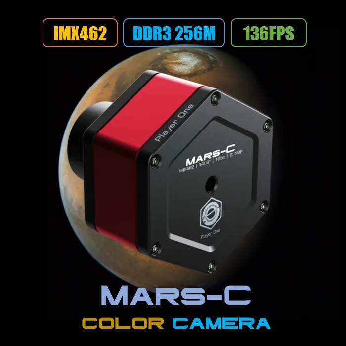 Player One Mars-C Imx462 Fotocamera A Colori Per Mars Jupiter Saturn E Imaging Solare E Lunare Guida Ld2068A