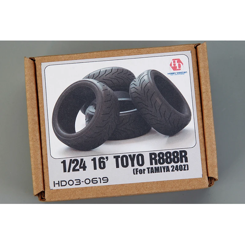 Hobby Design 1/24 Hd03-0619 16 'Pneumatici Leon R888 Per Tamiya 240Z Pneumatici Modello Auto Modifiche Modello Fatto A Mano