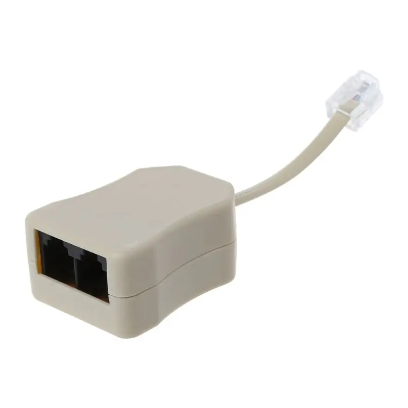 Portatile Modem Adsl Telefono Fax In-Linea Splitter Filtro Di Rete 1Pc L4Md