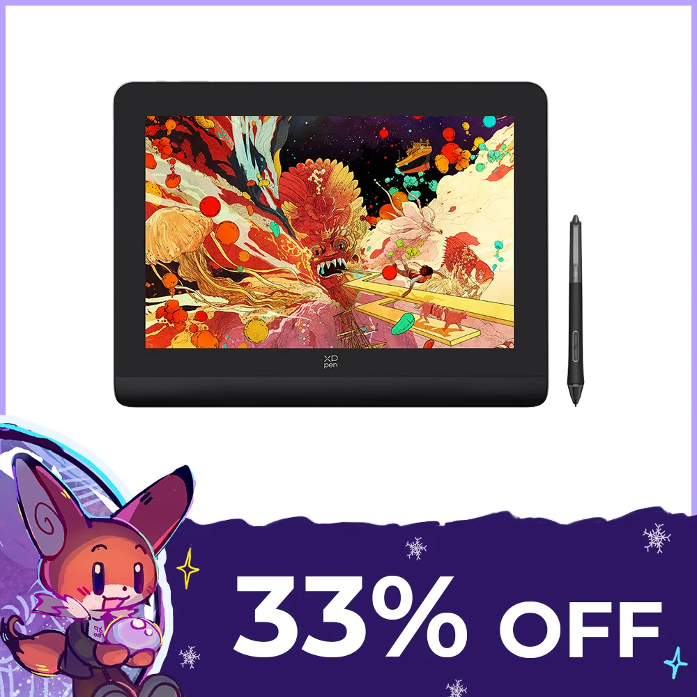 Xppen Artist Pro 14/16(Gen 2) Monitor Per Tablet Con Penna Grafica X3 Pro 16K Pressione 99% Srgb Con Tastiera Gratuita Per Windows Mac Android