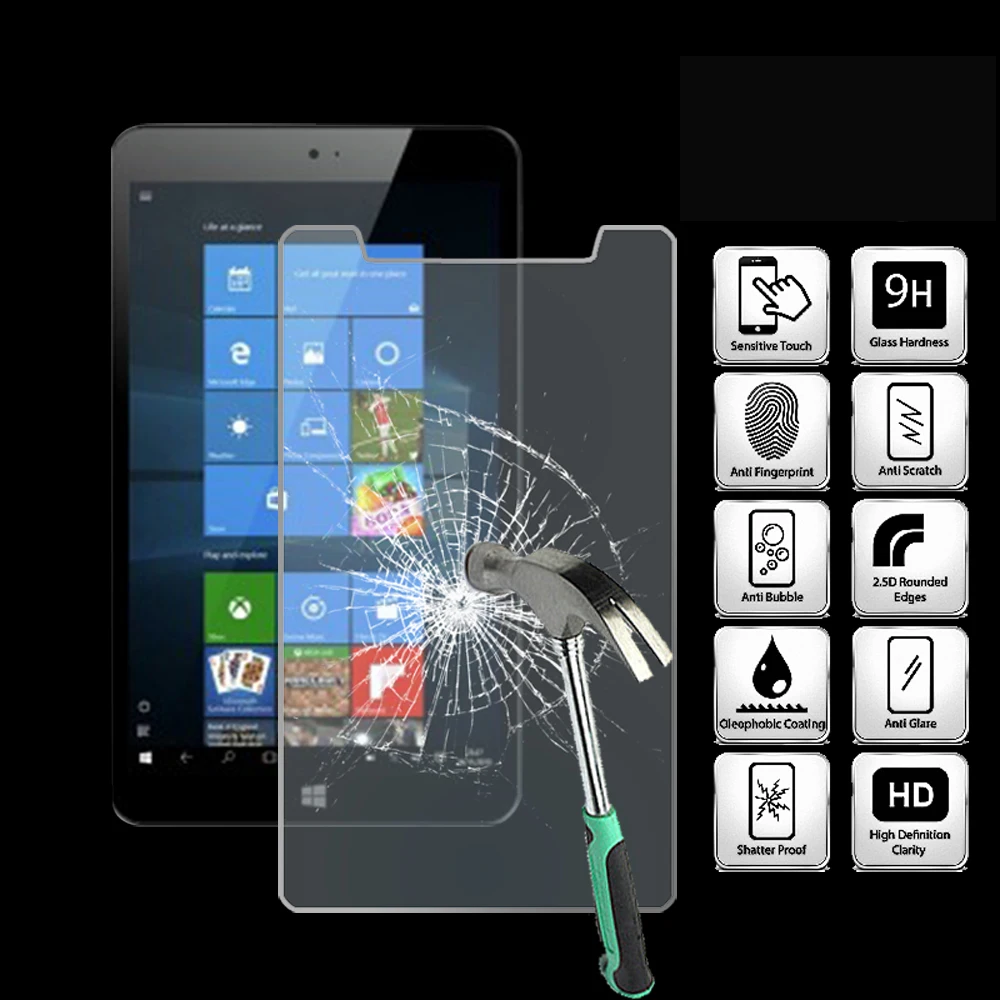Per Argos Bush Mytablet Tablet Da 8 Pollici Pellicola Protettiva Per Schermo In Vetro Temperato Ultra Trasparente