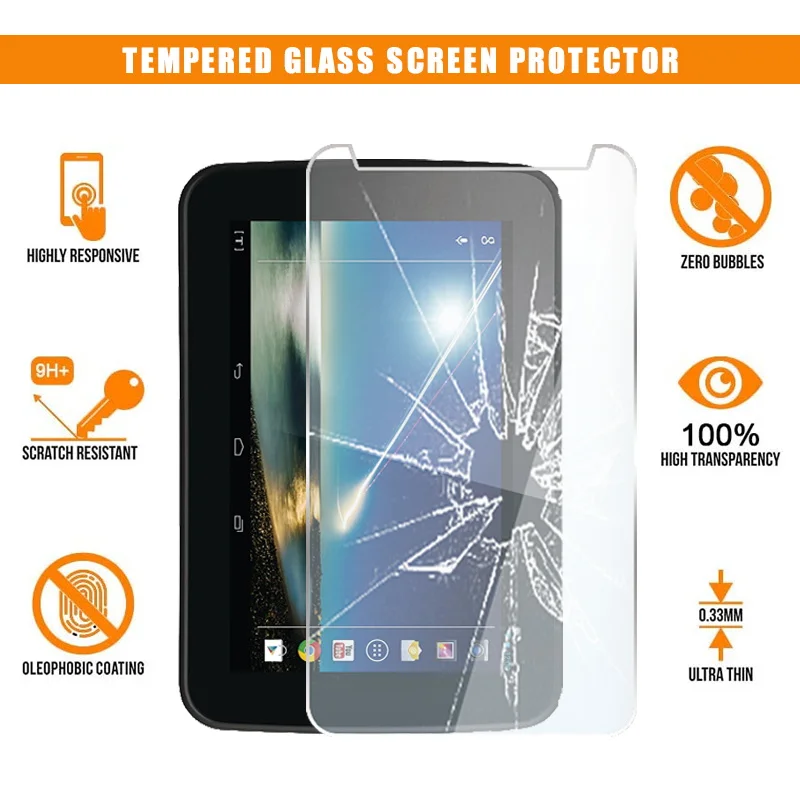 Per Tesco Windows Connect 8 Tablet Proteggi Schermo In Vetro Temperato Resistente Ai Graffi Anti-Impronta Hd Clear Film Cover