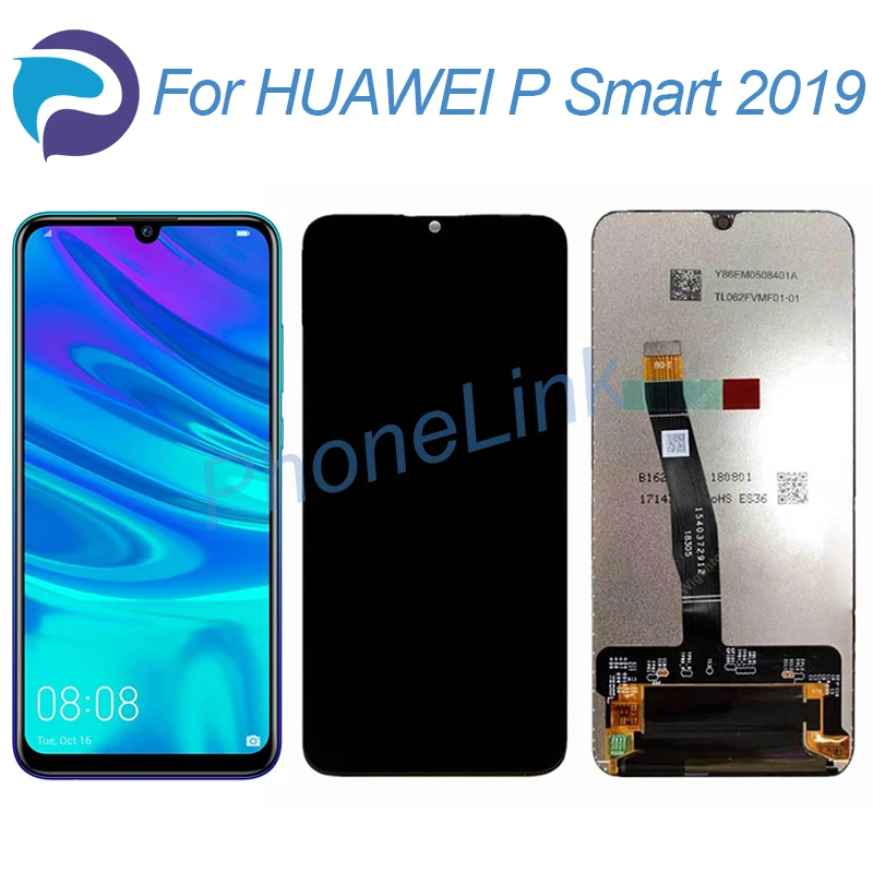 P Smart 2019 Display Lcd Touch Digitizer Display Lcd/Lx1Af/Lx2J/Lx1B6/Lx3 P Smart 2019 Assemblaggio Sostituzione Schermo Lcd