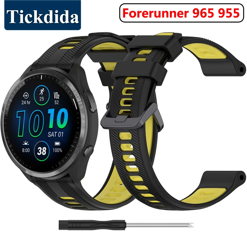 Cinturino In Silicone Per Garmin Forerunner 965 955 Cinturino Di Ricambio Cinturino Per Cinturino Garmin Forerunner 945 935 745