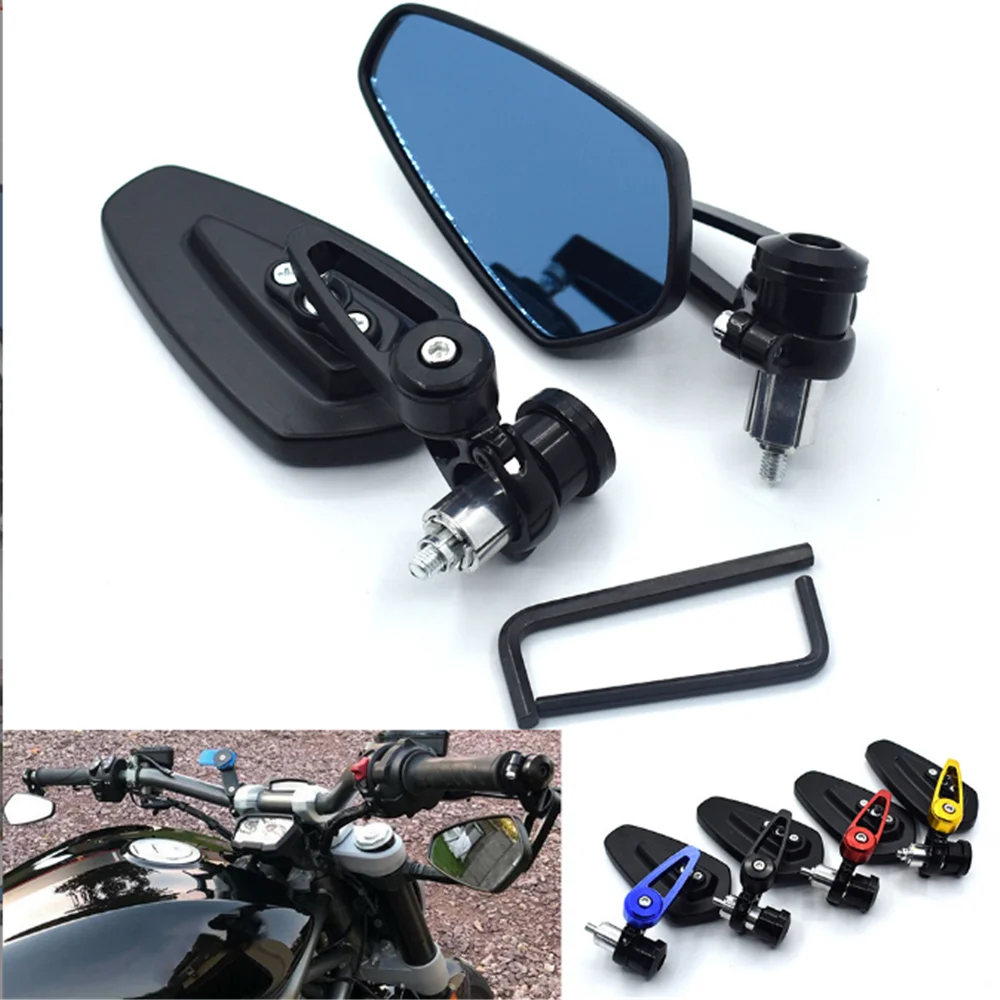 Accessori Moto Specchi Manubrio End Mirror Cafe Racer Per Triumrsh Sprint Gt Rs St Rs Street Twin Thruxton R Steve Se