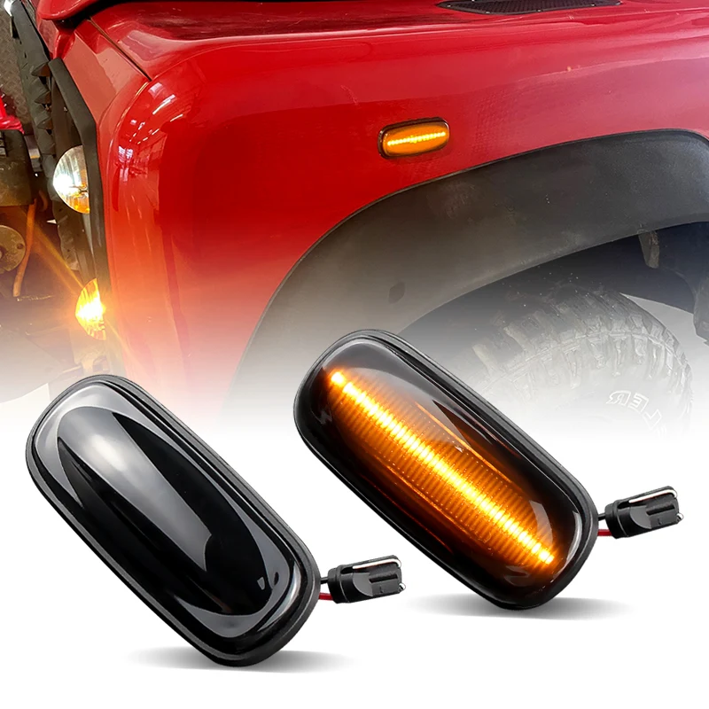 2 Pezzi Somked Nessun Errore Ambra Led Luce Di Posizione Laterale Per Land Rover Discovery 2 1999-2004 Defender Freelander 1 2002-2005