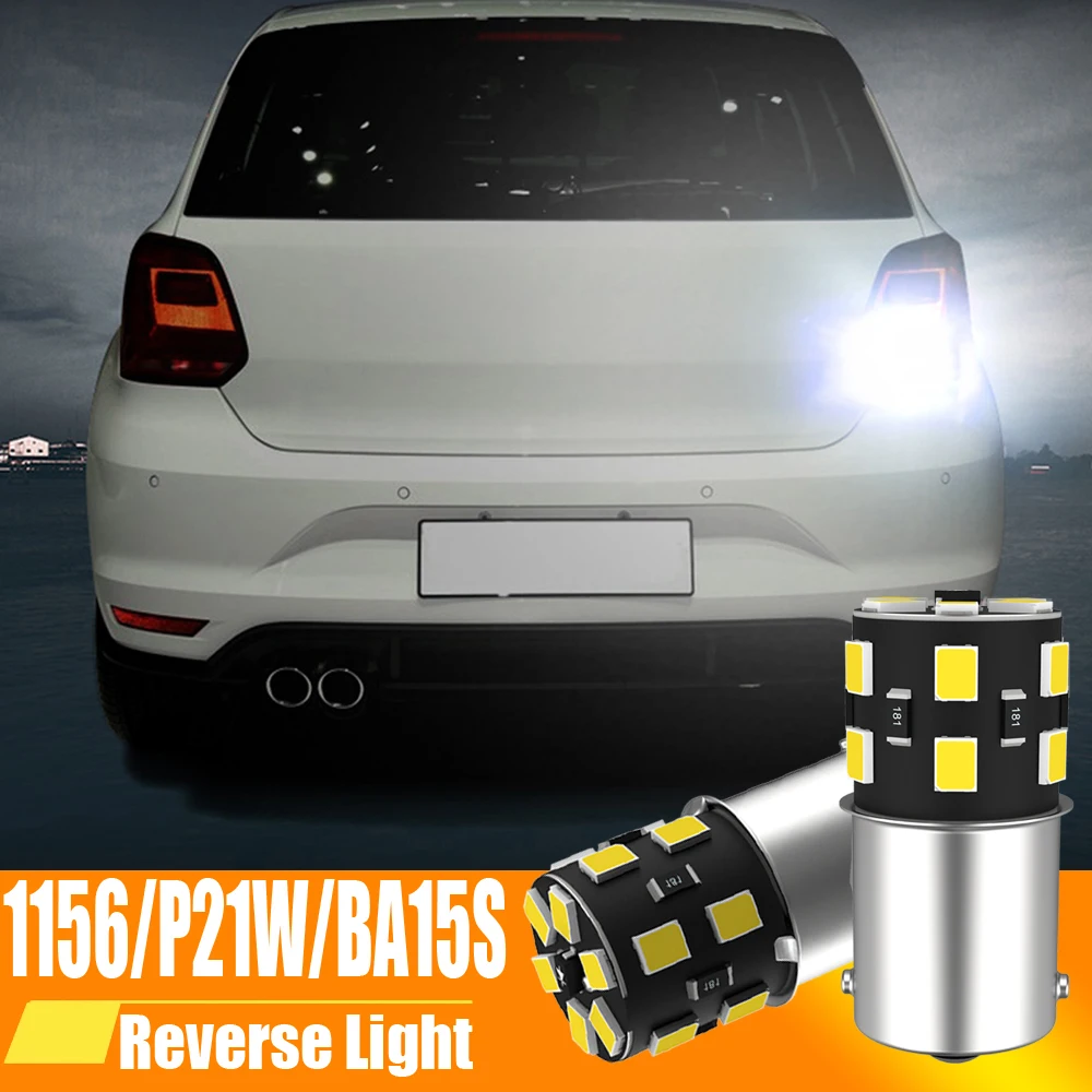 2Pcs Led Light Reverse Lamp P21W Ba15S Canbus Per Land Rover Defender Discovery 2 3 4 Lr2 Lr3 Lr4 Freelander Range Rover Sport 1