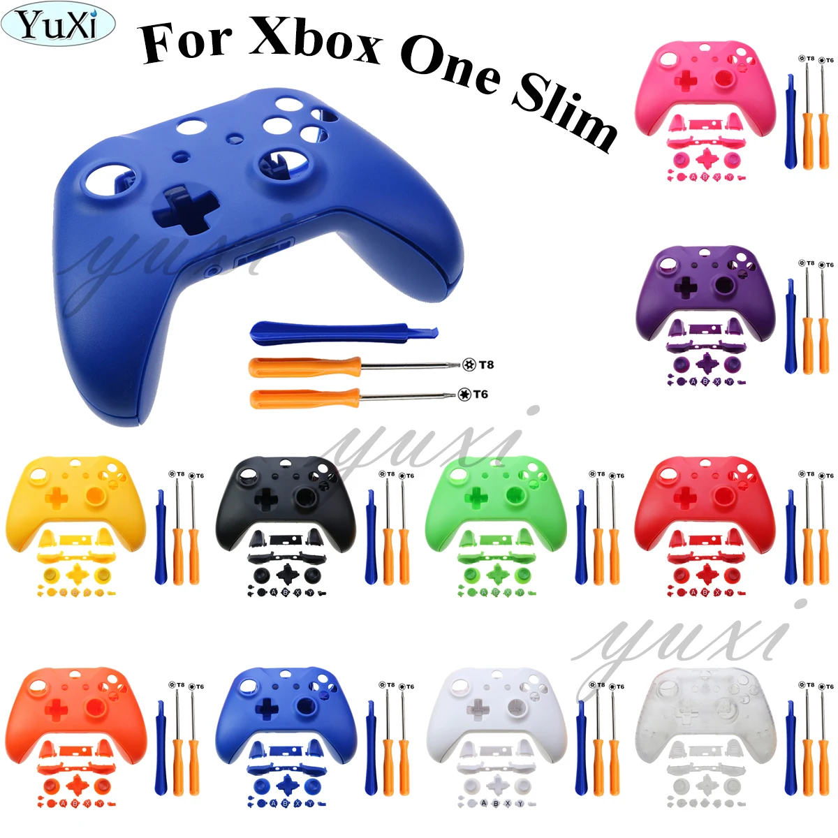 Yuxi Shell Per Xbox One S Slim Accessori Shell Button Mod Kit Controller Opaco Custodia Personalizzata Per Xbox One Slim