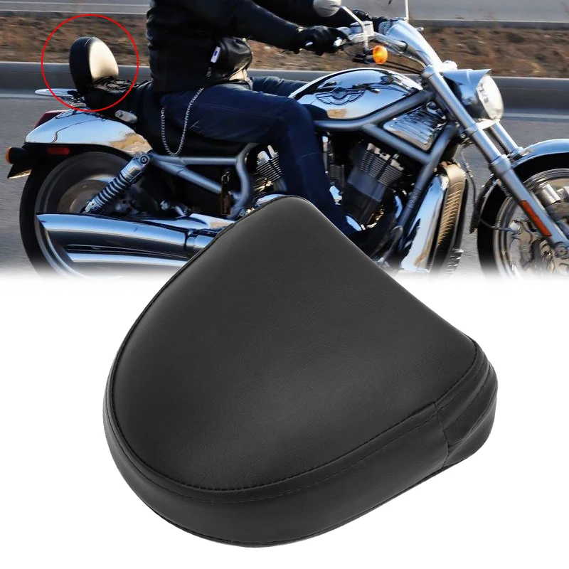 Moto Schienale Universale Posteriore Nero Sissy Bar Cuscino Posteriore Per Harley Yamaha Honda Suzuki Kawasaki Chopper Cruiser