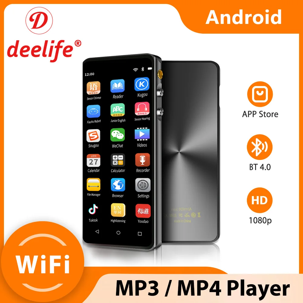 Deelife Wifi Mp4 Player Touch Con Bluetooth Android Mp3 Music Play Mp 4