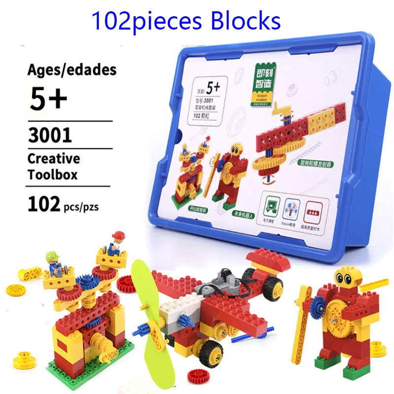 Moc Compatibile Con Lego Duplo 9656 Particelle Building Blocks Istituti Educativi Fai Da Te Stem Robot Science Technology Set