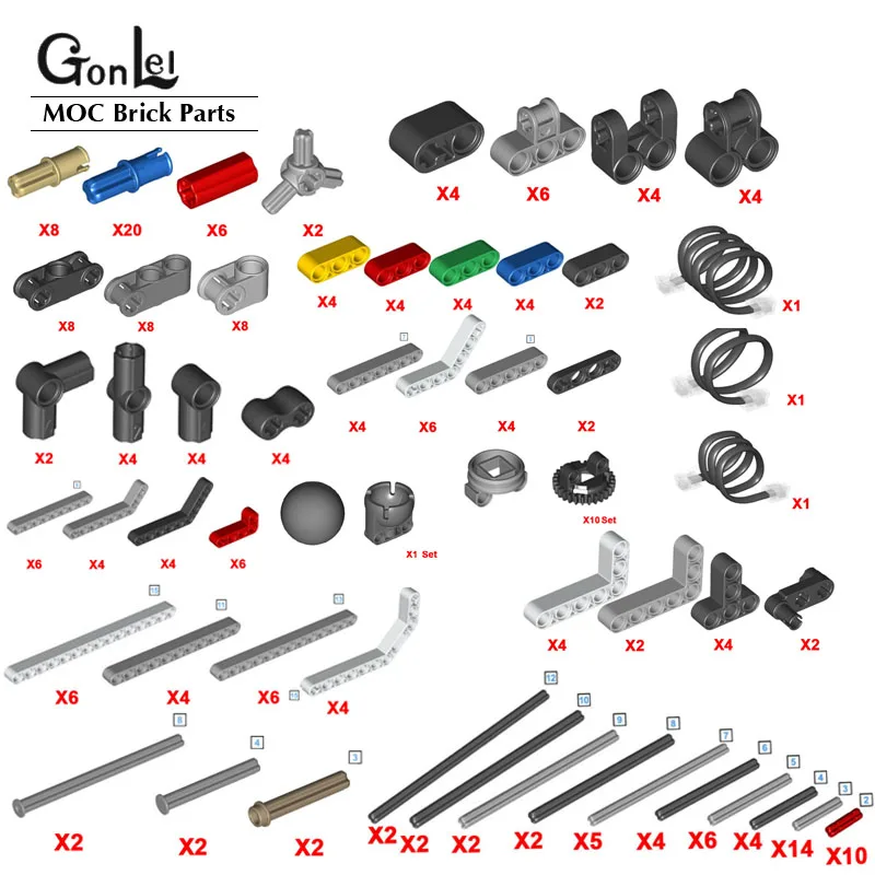 Mattoni Tecnici Travi Ruote Pneumatici Assi Pinks Bush Parts Nxt Connettori Per Cavi Adatti Per Robot Ev3 45544 Core Set Aids 9898 Giocattoli